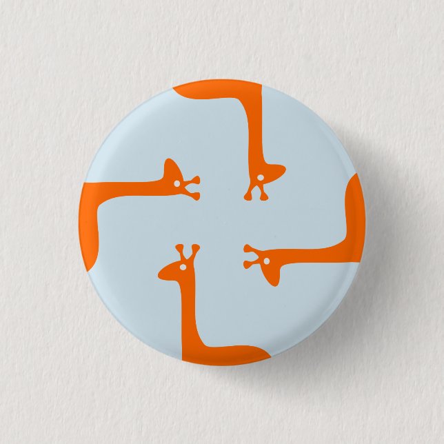 Giraffendesign Button (Vorderseite)