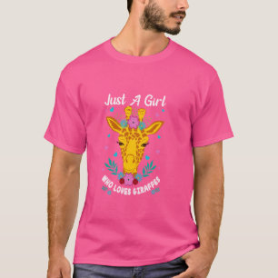 Giraffendesign für Mädchen Giraffe Zoo Tierliebhab T-Shirt