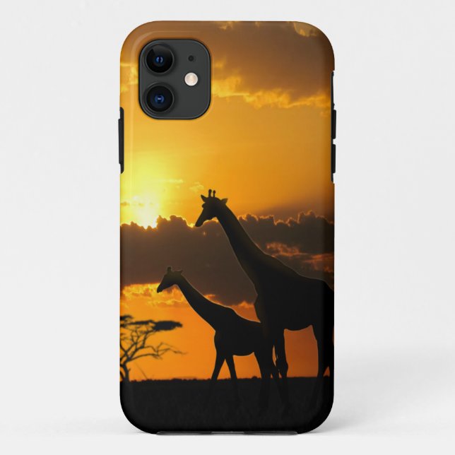 Giraffenfamilie 2 Case-Mate iPhone hülle (Rückseite)