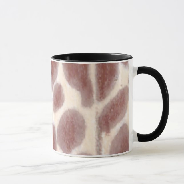 Giraffenfelder Muster benutzerdefinierte Tasse (Rechts)