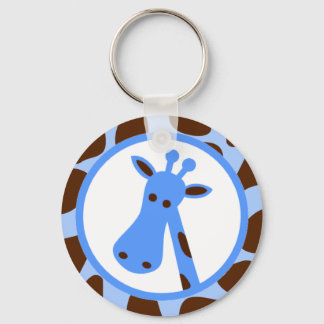 Giraffenfelder und Giraffenleiter, blau und braun Schlüsselanhänger