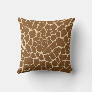 Giraffenfell-Musterdruck Kissen