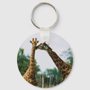 Giraffenfotografie Schlüsselanhänger