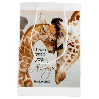 Giraffengeschenktasche Mittlere Geschenktüte