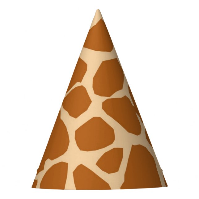 Giraffenhintergrundtierdschungelsafarineutrale Partyhütchen (Vorderseite)