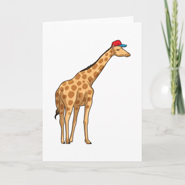 Giraffenkappe Karte (Vorderseite)