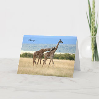 Giraffenkarte Karte