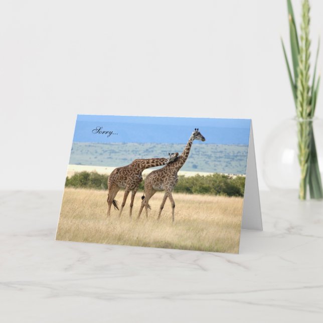 Giraffenkarte Karte (Vorderseite)