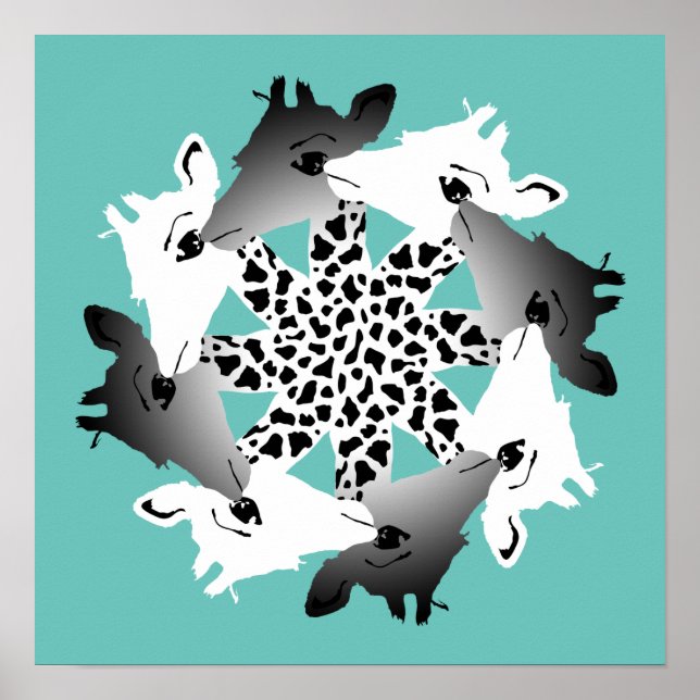 Giraffenkreis Poster (Vorne)