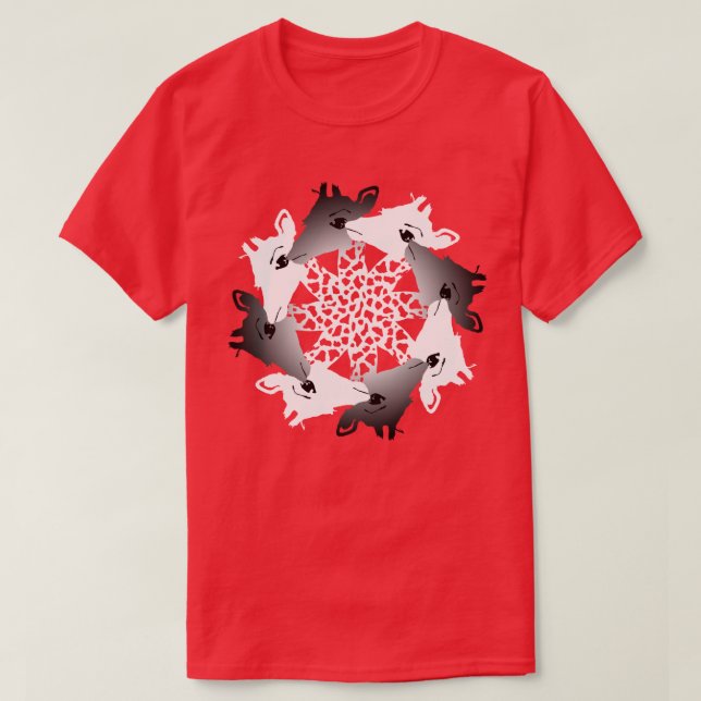 Giraffenkreis T-Shirt (Design vorne)