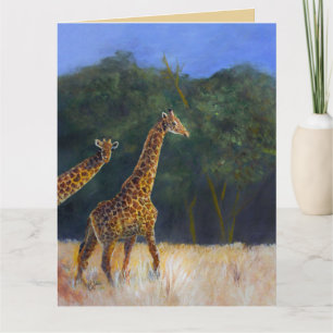 Giraffenliebe Karte
