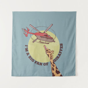 Giraffenliebe Wandteppich