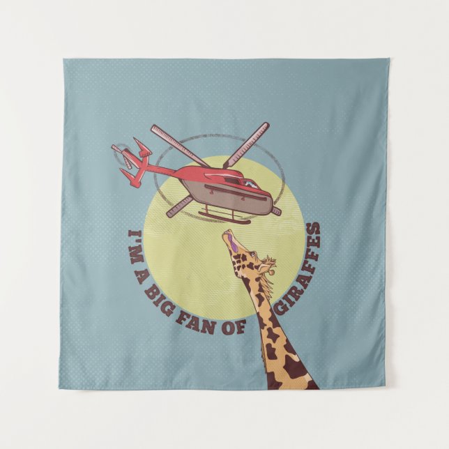 Giraffenliebe Wandteppich (Vorderseite)