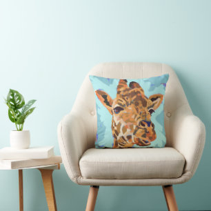 Giraffenmalerei - Geschenke für Tierliebhaber Kissen