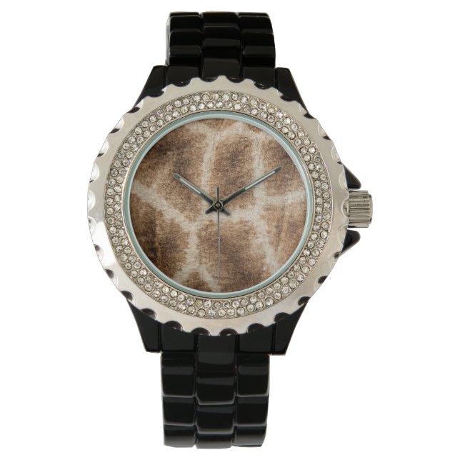 Giraffenmuster Armbanduhr (Vorderseite)