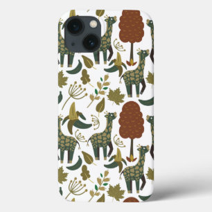 Giraffenmuster farbiges Blumenmuster Case-Mate iPhone Hülle