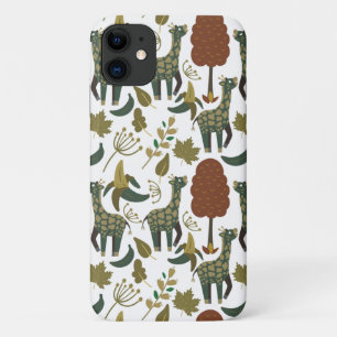 Giraffenmuster   farbiges Blumenmuster Case-Mate iPhone Hülle