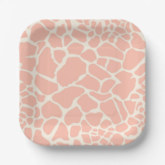 Giraffenmuster Pappteller