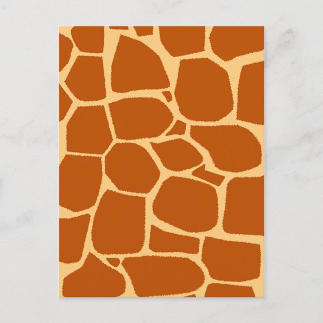 Giraffenmuster Postkarte (Vorderseite)