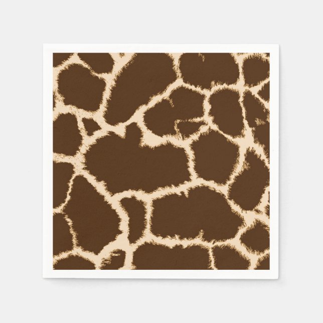 Giraffenmuster Serviette (Vorderseite)
