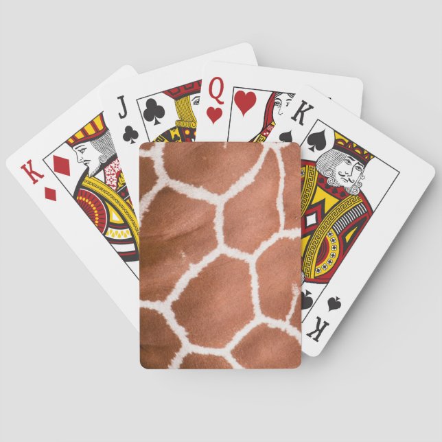 Giraffenmuster Spielkarten (Rückseite)