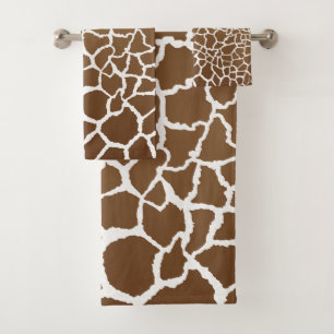 Giraffenprint Badhandtuch Set
