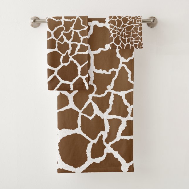 Giraffenprint Badhandtuch Set (Insitu)