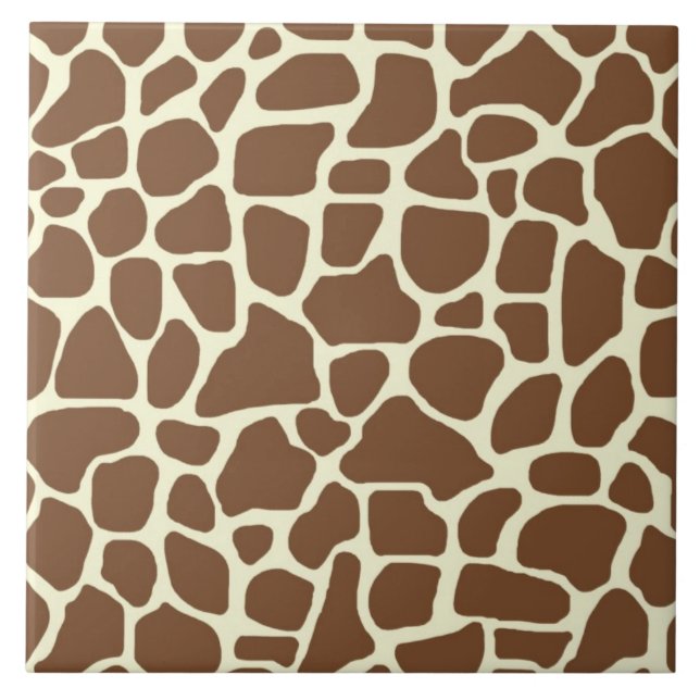 Giraffenprint Fliese (Vorderseite)