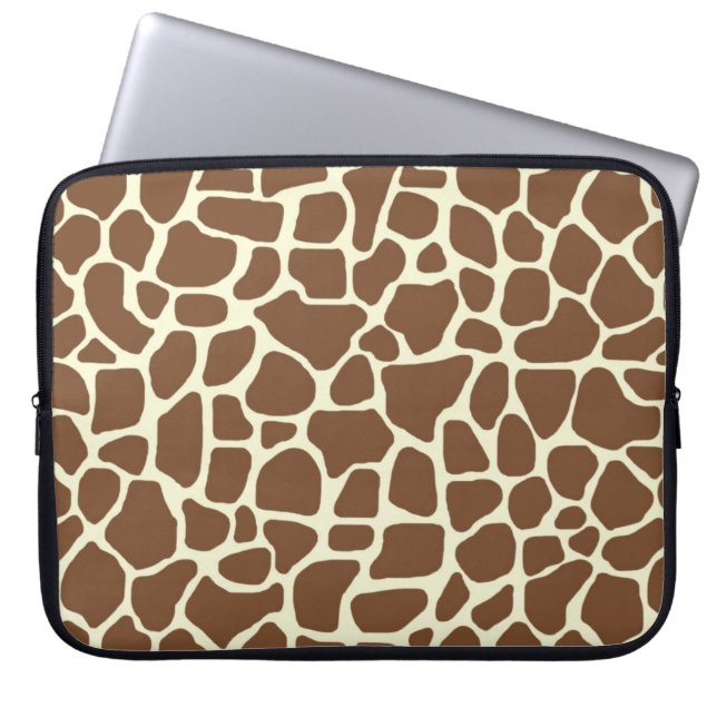 Giraffenprint Laptopschutzhülle (Vorderseite)