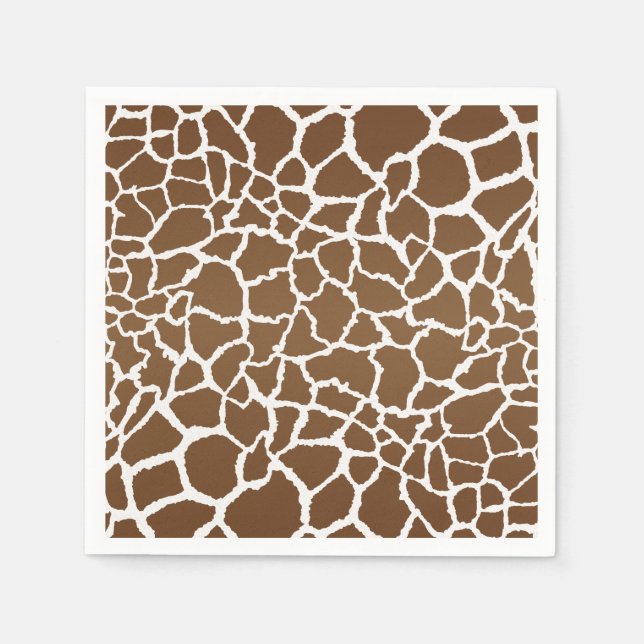 Giraffenprint Serviette (Vorderseite)