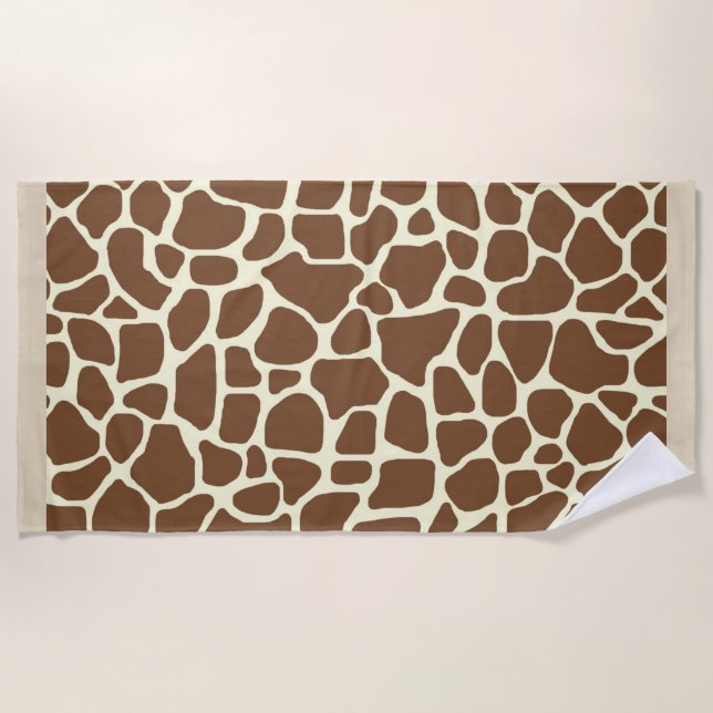 Giraffenprint Strandtuch (Vorderseite)
