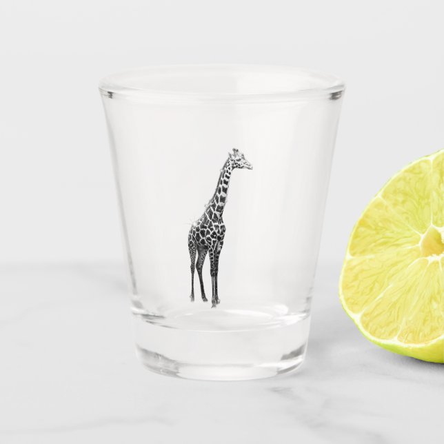 Giraffenschussglas Schnapsglas (Vorderseite)