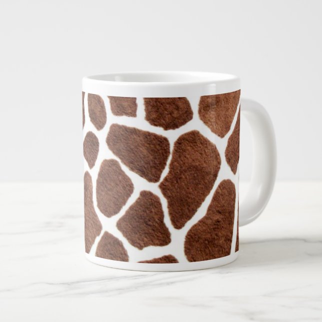 Giraffenstellen Jumbo-Tasse (Vorderseite Rechts)