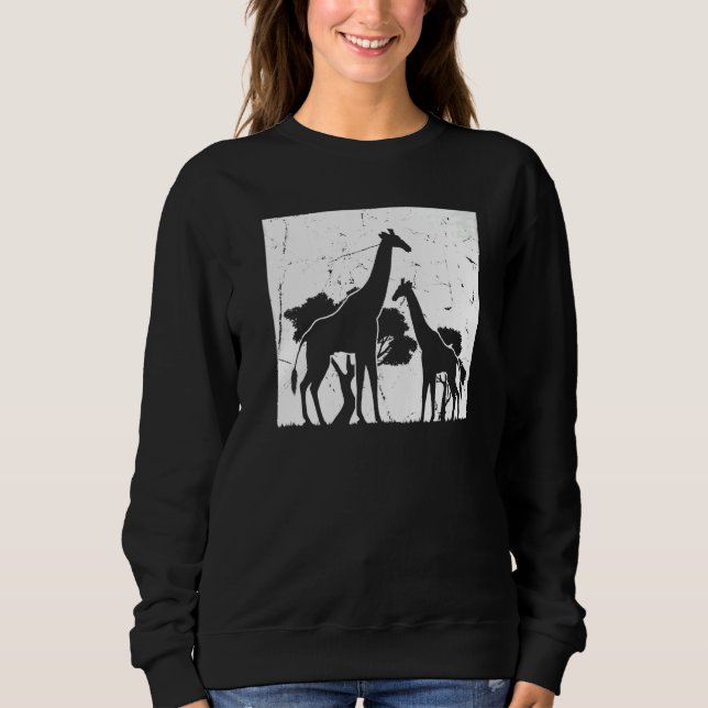 Giraffes African Giraffe Zoo Animal Giraffe   Sweatshirt (Vorderseite)