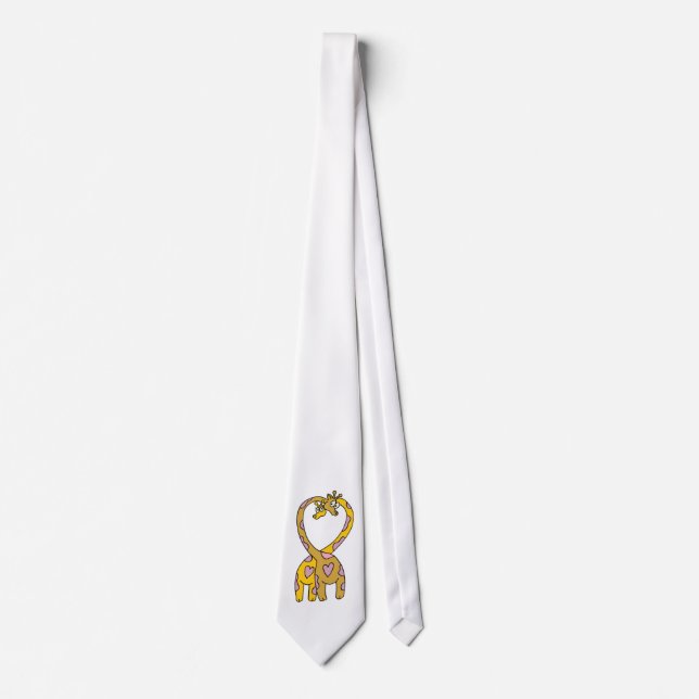 giraffes in love Tie Krawatte (Vorderseite)