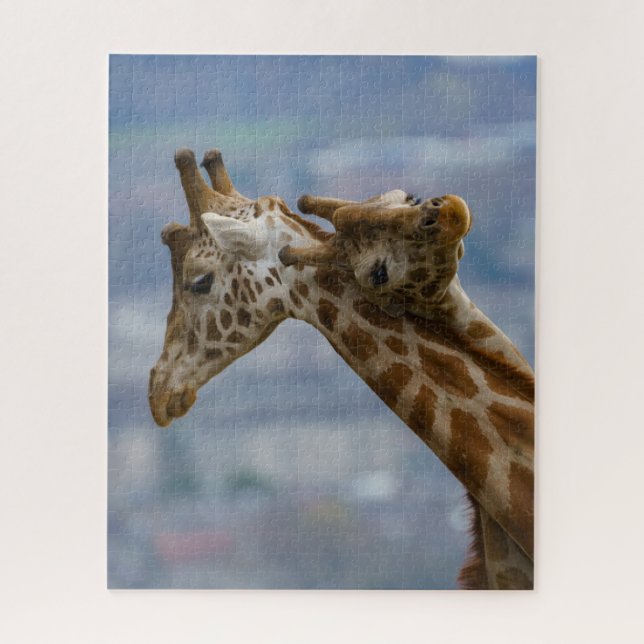 Giraffes Neck und Neck Puzzle (Vertikal)