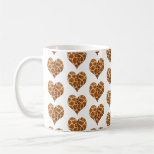 Giraffic Hearts Tiled Pattern Tasse