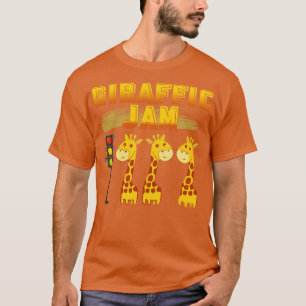 Giraffic Jam Giraffe Kunst, Dichtung und Musik T-Shirt