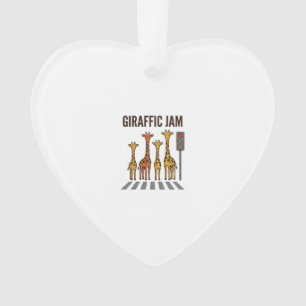 Giraffic Jam Lustiger Giraffenübergang Vintage Vek Ornament