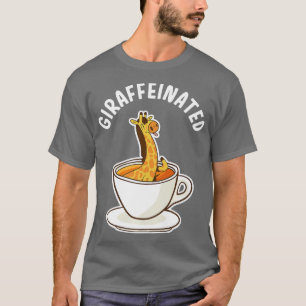Giraffinierte Giraffen und Coffeine Giraffe Safari T-Shirt