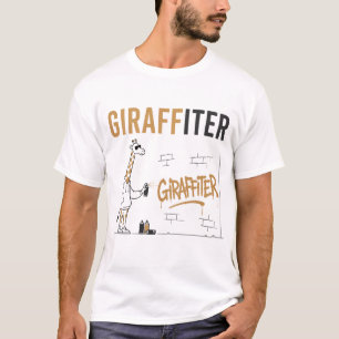 Giraffiter – Lustiger Giraffen-Graffiti-Künstler W T-Shirt