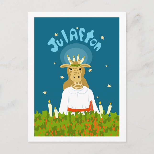 Girafton Julafton Postkarte (Vorderseite)