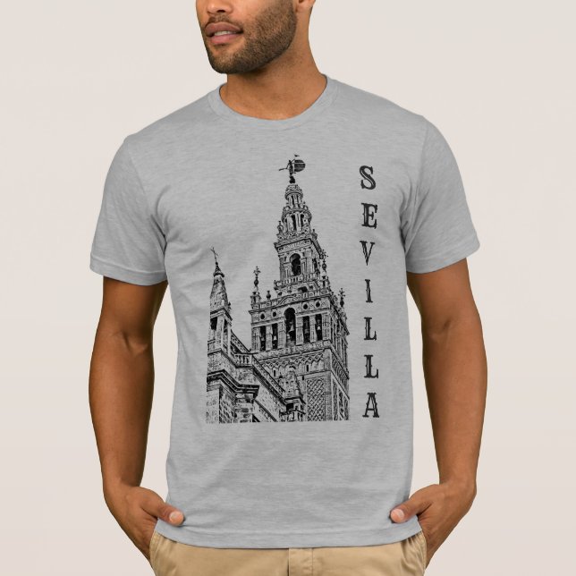 Giralda Sevilla Kathedrale. Andalusien. T-Shi T-Shirt (Vorderseite)