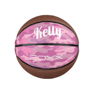 Giralrosa Camouflage Tarndruck Mini Basketball
