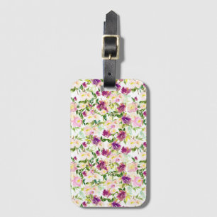 Giralrosa Pfirsichfarben Lila Gepäckanhänger