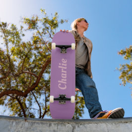 Giralrosa und lila Skateboard mit personalisiertem