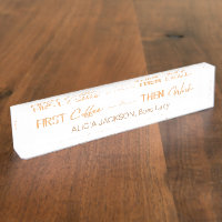 Giraltypografie Kupfergold-Zuhause