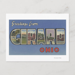 Girard, OhioLarge Letter ScenesGirard, OH Postkarte