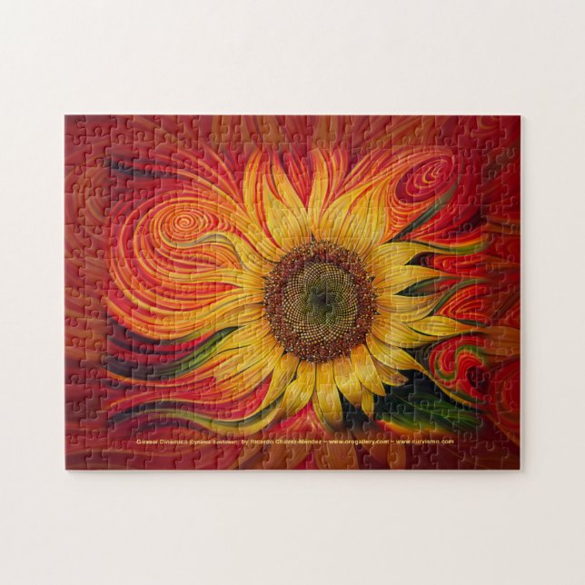 Girasol Dinámico (dynamische Sonnenblume) Puzzle (Horizontal)