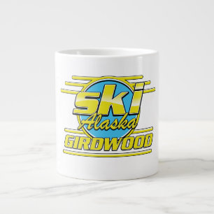 Girdwood Alaska 80er-SkigeLogo Jumbo-Tasse